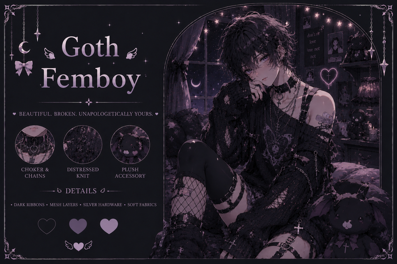 🌙 Goth Femboy