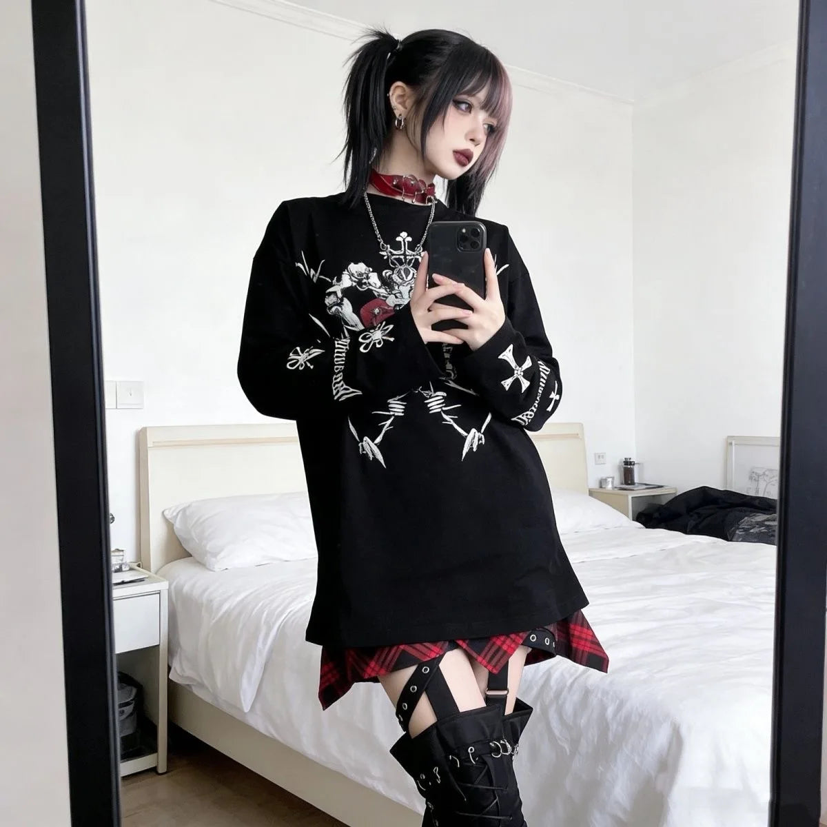 Y2K Dark Punk Long Sleeve T-shirt