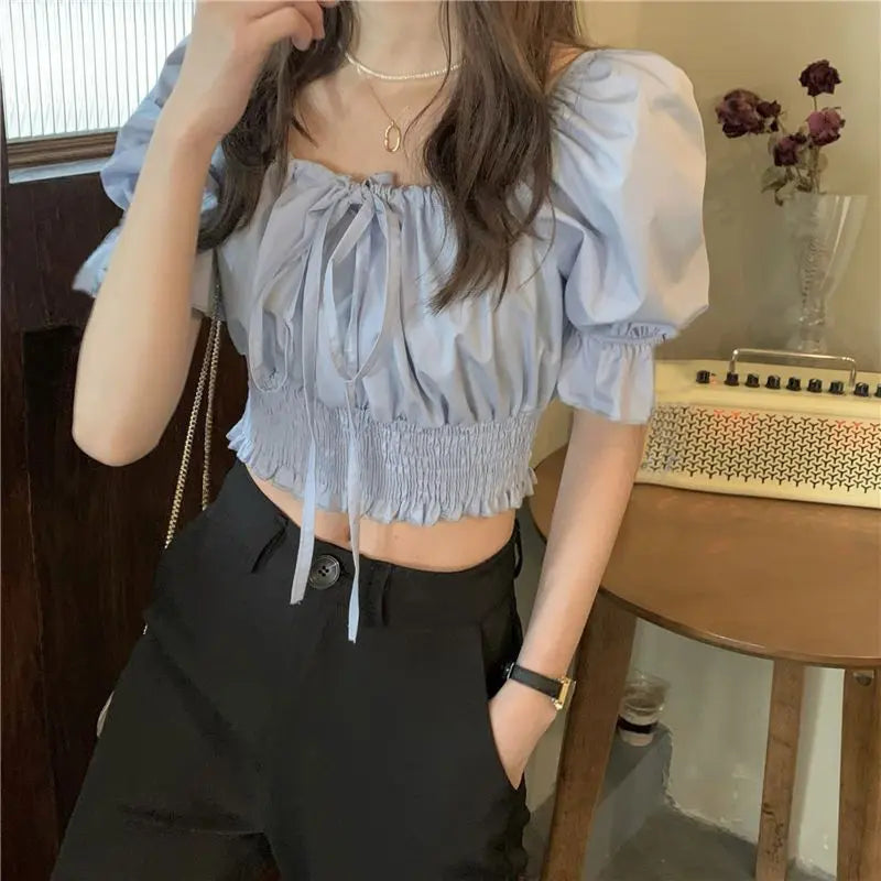 Off Shoulder Crop Top