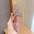 Retro Butterfly Geometric Hair Claw Clip