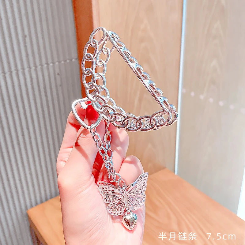 Retro Butterfly  Geometric Hair Claw Clip