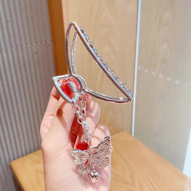 Retro Butterfly  Geometric Hair Claw Clip