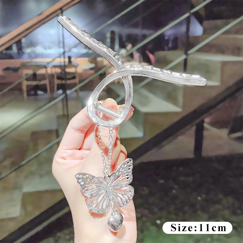 Retro Butterfly  Geometric Hair Claw Clip