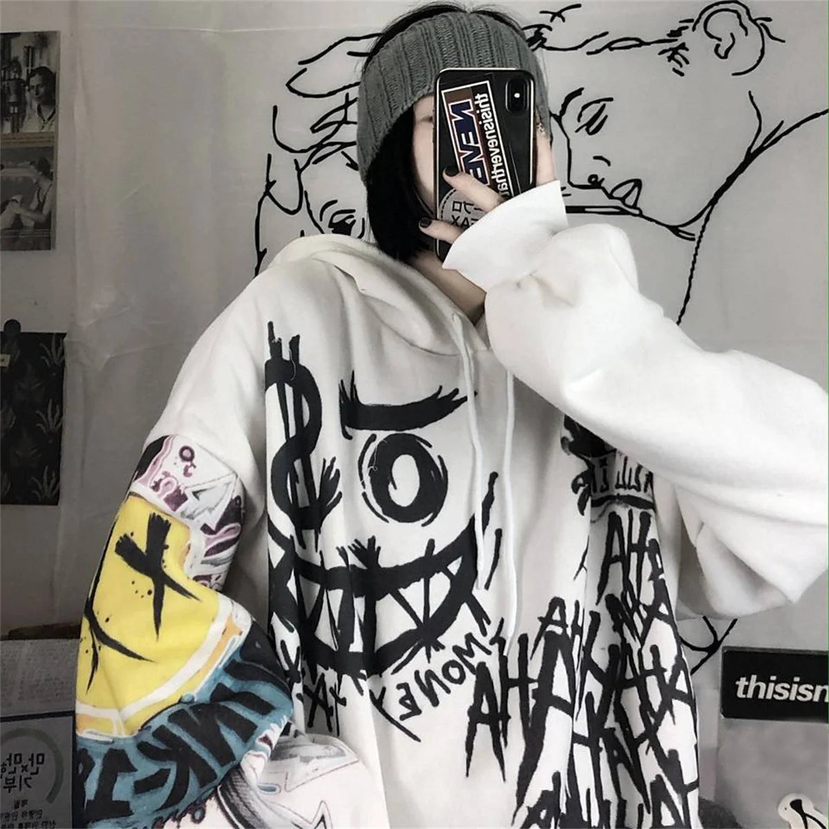 Gothic  Cartoon Hoodie