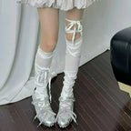 Bowknot Lace-Up Socks