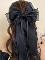 Lace Bow Ribbon Spring Hair Clip