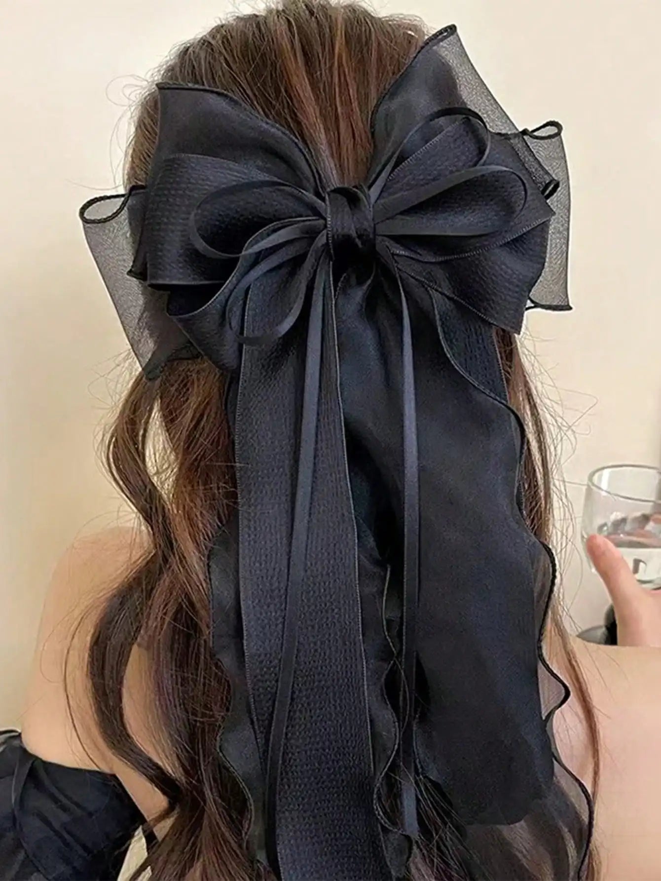 Lace Bow Ribbon Spring Hair Clip