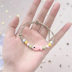 Simple Colorful Ceramic Fish Beaded Bracelet