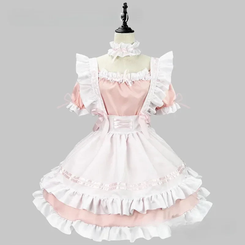 Black White Lolita Maid Costume