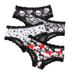 4 Pcs Comfortable Breathable Dark Fashion Underwear