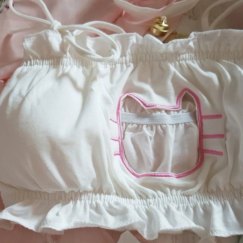 Cute Anime Cat  Bra & Panties