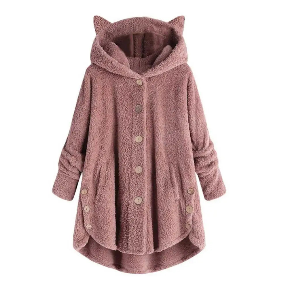 Cat's Ears Fleece Hoodie