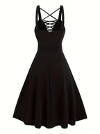 Gothic dress with V-neck
