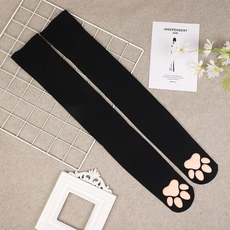 Cat Paw Thigh Highs