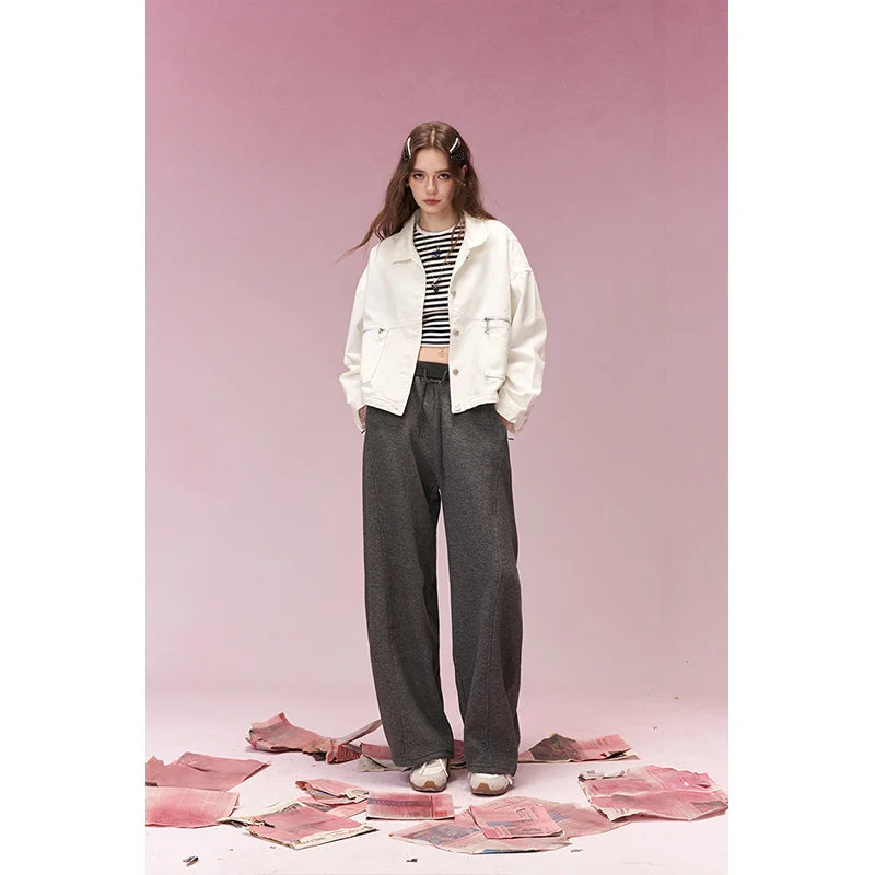 ELFSACK Denim Streetwear Jacket