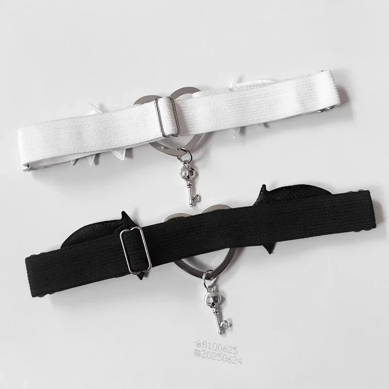 Punk Little Devil Wings Leg Garters
