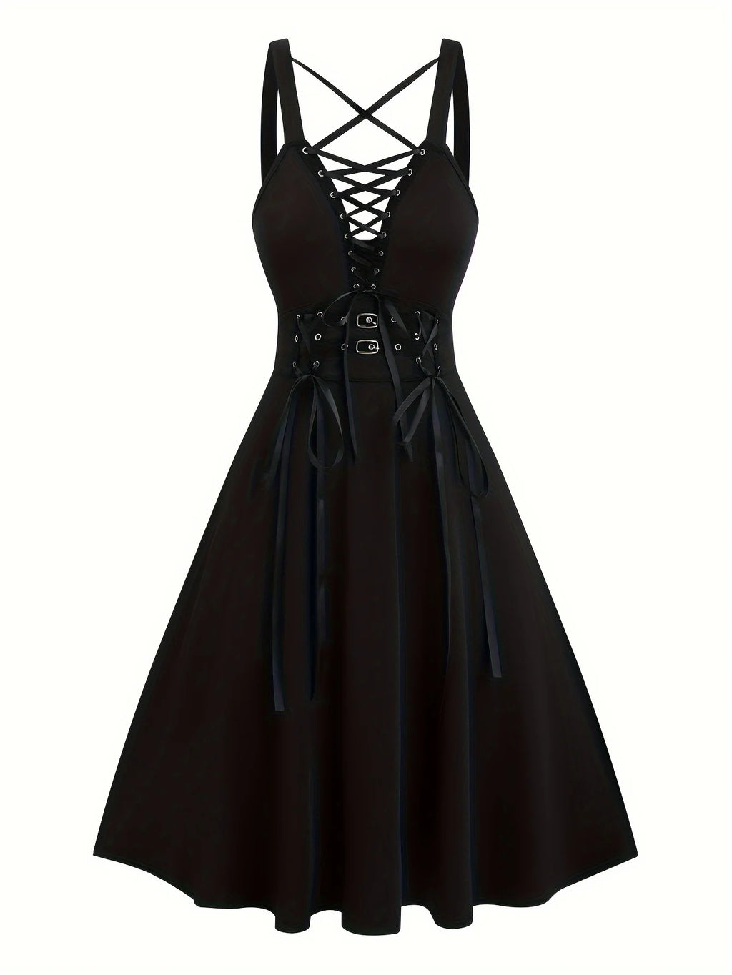 Gothic dress with V-neck