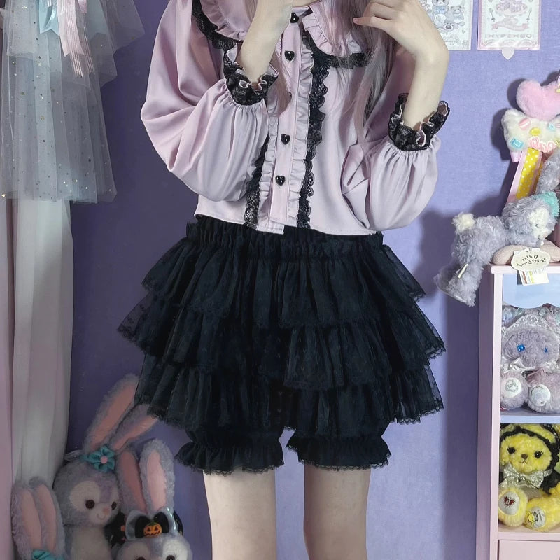 Harajuku Sweet Lace Lolita Shorts/Skirt