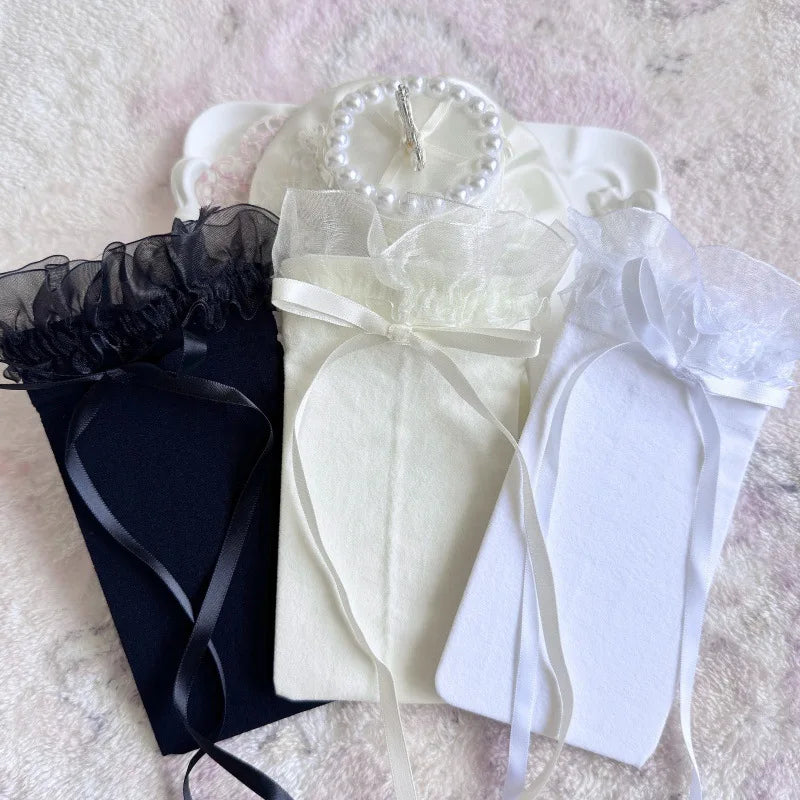 Lace Bow Thigh Highs
