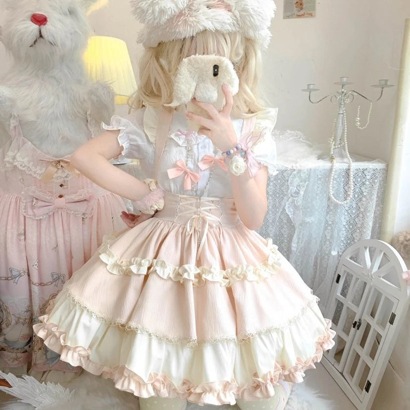 Japanese Kawaii Lolita Strap Skirt