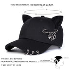 Cat Ear Pin  Baseball Cap