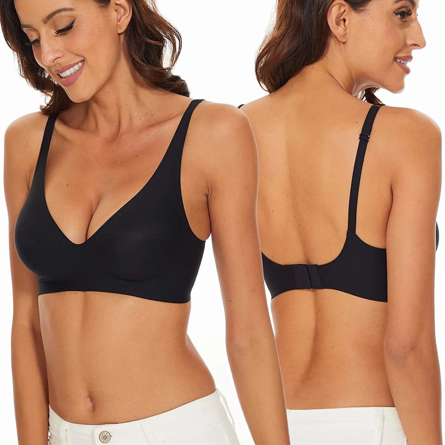 Seamless Push Up Padded  Bra