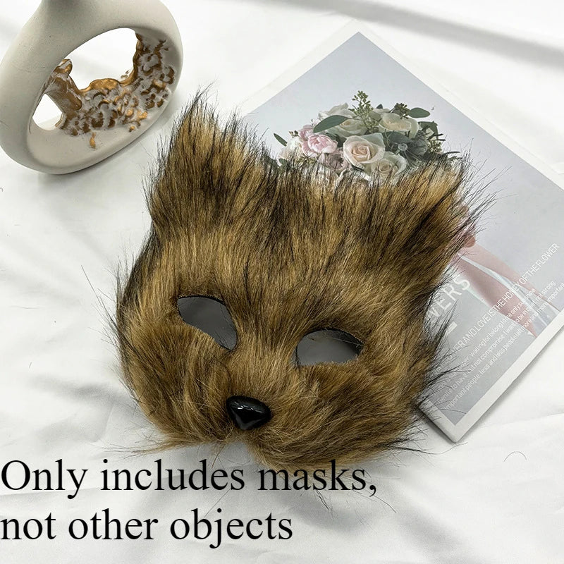 Long Hair Fox Mask