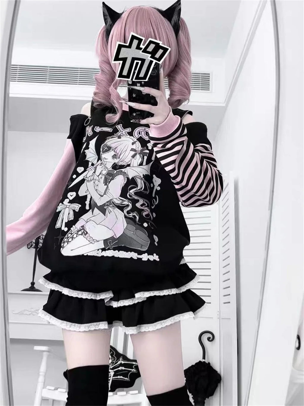 Y2k  Grunge Sweatshirt Zipper Hoody