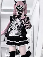 Y2k  Grunge Sweatshirt Zipper Hoody
