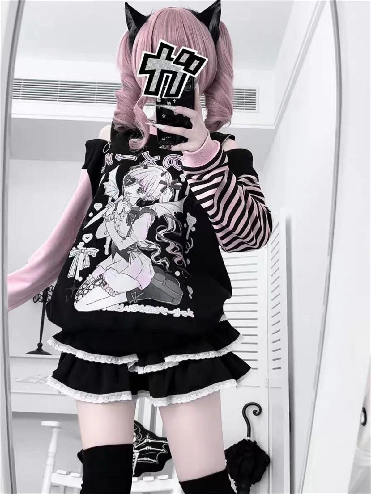 Y2k  Grunge Sweatshirt Zipper Hoody