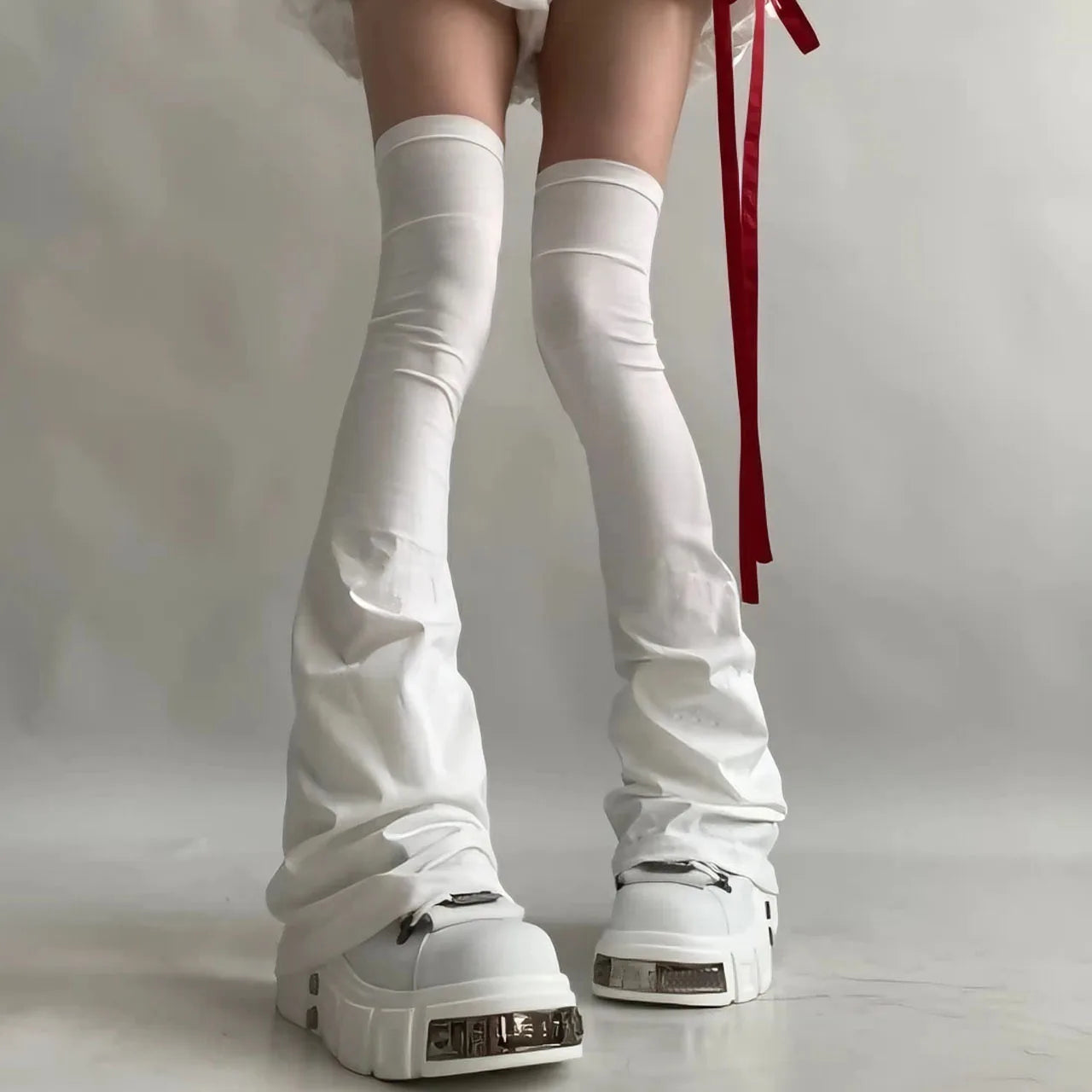 Y2k Punk Over Knee Socks