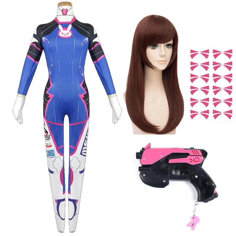 Anime  Jumpsuit Tights Dva Cosplay Costume