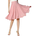 Elegant Solid High Waist Skirt
