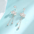 925 Sterling Silver Lotus Earrings