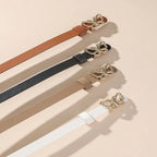 small waist belt with a butterfly buckle