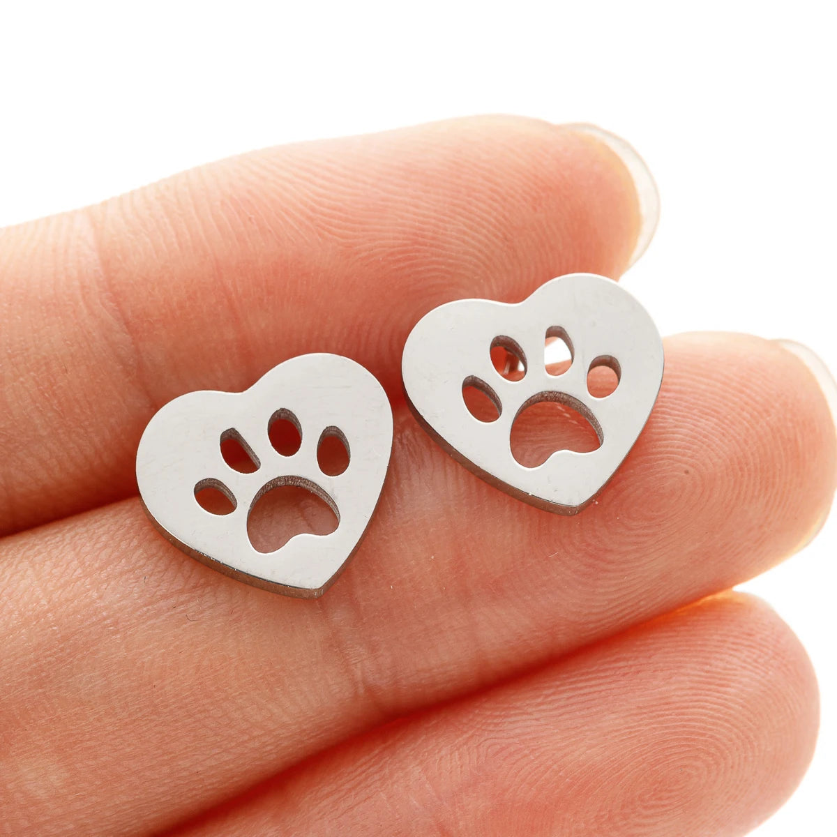 Cute Tiny Dog Paw  Earrings