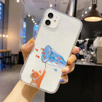 Cute Cat Fishing Phone Case For Samsung