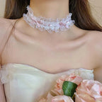 Elegant Lace Bowknot Choker