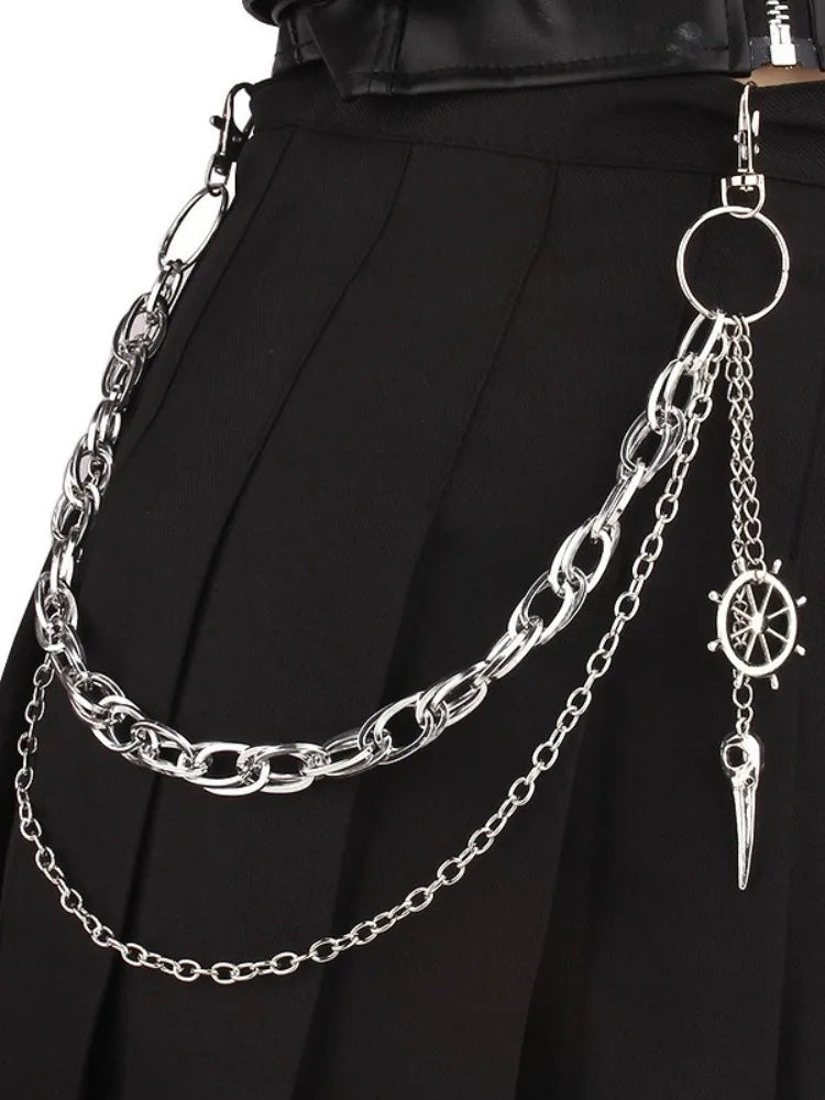 Punk Rivet Pants Chain