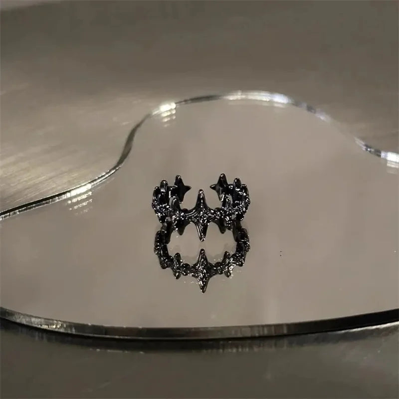 Irregular Cross Star Open Ring