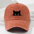 cat printed baseball cap
