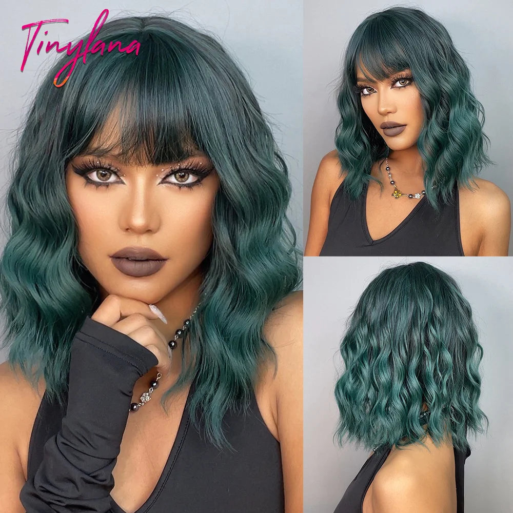 Short  Wavy Synthetic Wigs