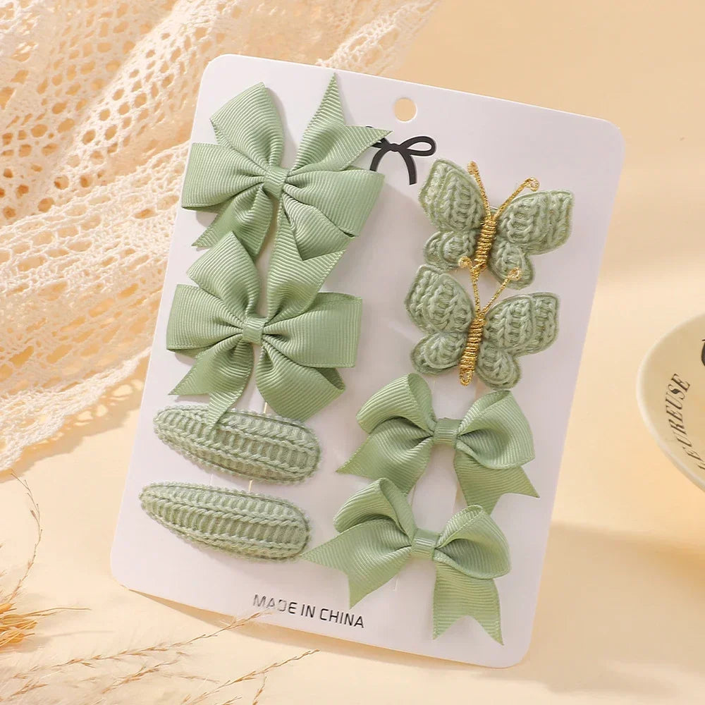 BABY BOWS 8Pcs/Set Butterfly Hair Clips