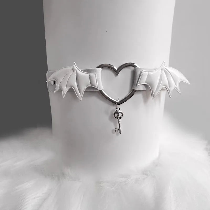 Punk Little Devil Wings Leg Garters