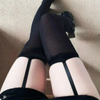 Wide-banded Velvet  Thigh High