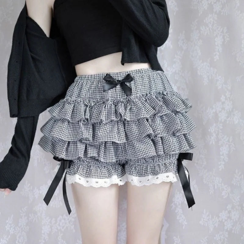 Summer High Waisted  Half Length Skirt  Lolita Style