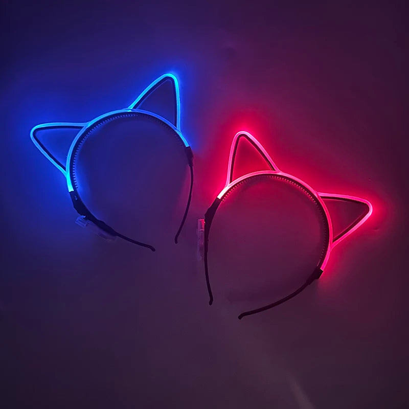 Luminous Cat Ears LED Hair Band