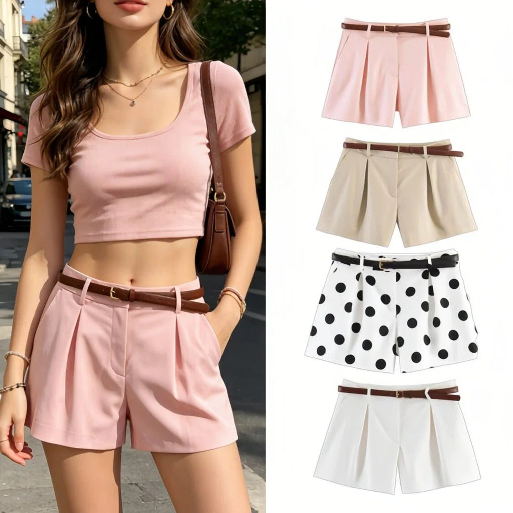 Elegant  High Waist Shorts