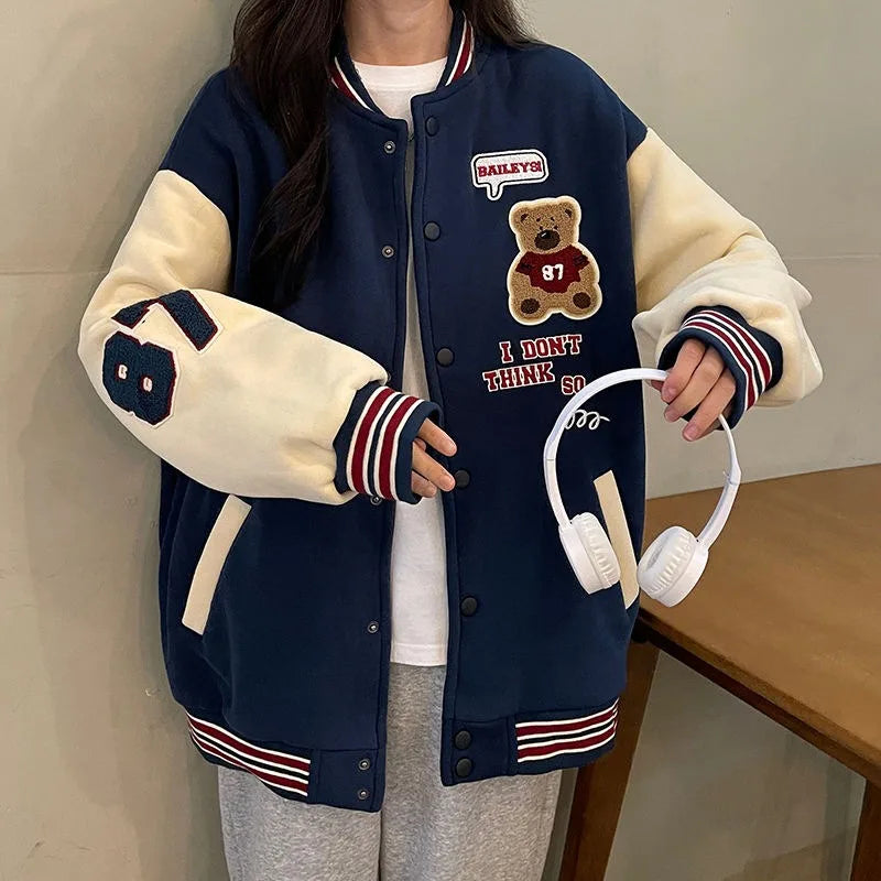 Padded and Thickened Baseball Jacket