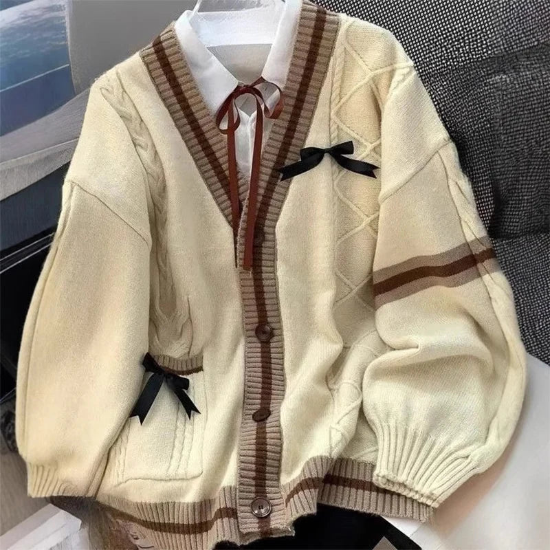 Y2K Casual Sweet  Knitted Coats